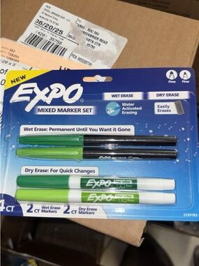 Expo Mixed Marker Set - green